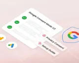 Google Consent Mode v2: un foglio con spunte verdi, icone di Google Ads e un logo Google protetto da uno scudo.