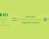 La formula ROI (Return On Investment) calcola il profitto netto diviso il capitale investito, moltiplicato per 100.