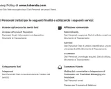 Informativa privacy: Dati personali trattati per accesso account terzi, affiliazione commerciale, collegamento dati e contatti utente.