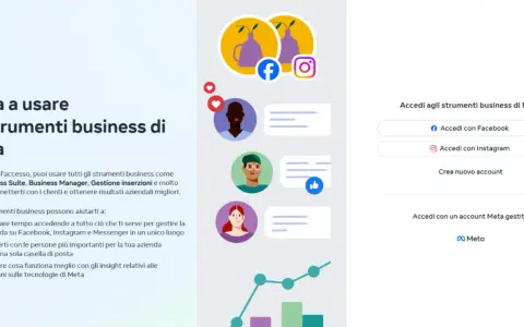 Gestisci la tua attività su Meta con Business Manager. Accedi con Facebook o Instagram per connetterti con i clienti e migliorare i risultati.