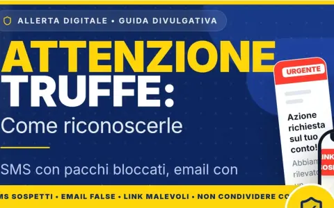 Allerta digitale su truffe: come riconoscerle. Messaggio antifrode Postepay su SMS sospetti e email false.