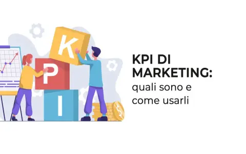 Persone costruiscono blocchi con lettere per formare "KPI". Il kpi significato è fondamentale per il marketing.