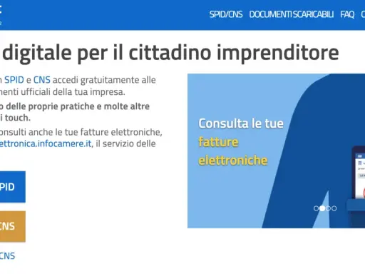Il cassetto fiscale dell'imprenditore digitale offre accesso a visure, atti, bilanci e fatture elettroniche tramite SPID o CNS.