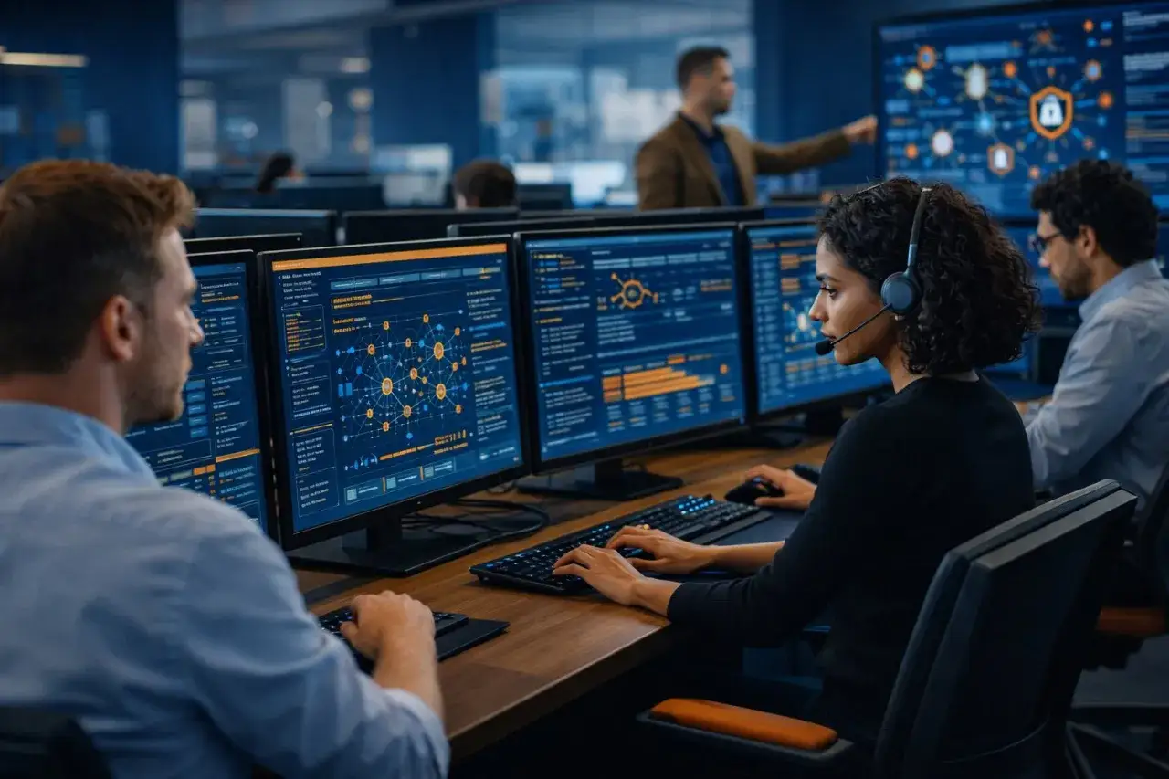 Team di esperti monitora sistemi complessi, garantendo la cyber resilience attraverso analisi dati e interazione in tempo reale.
